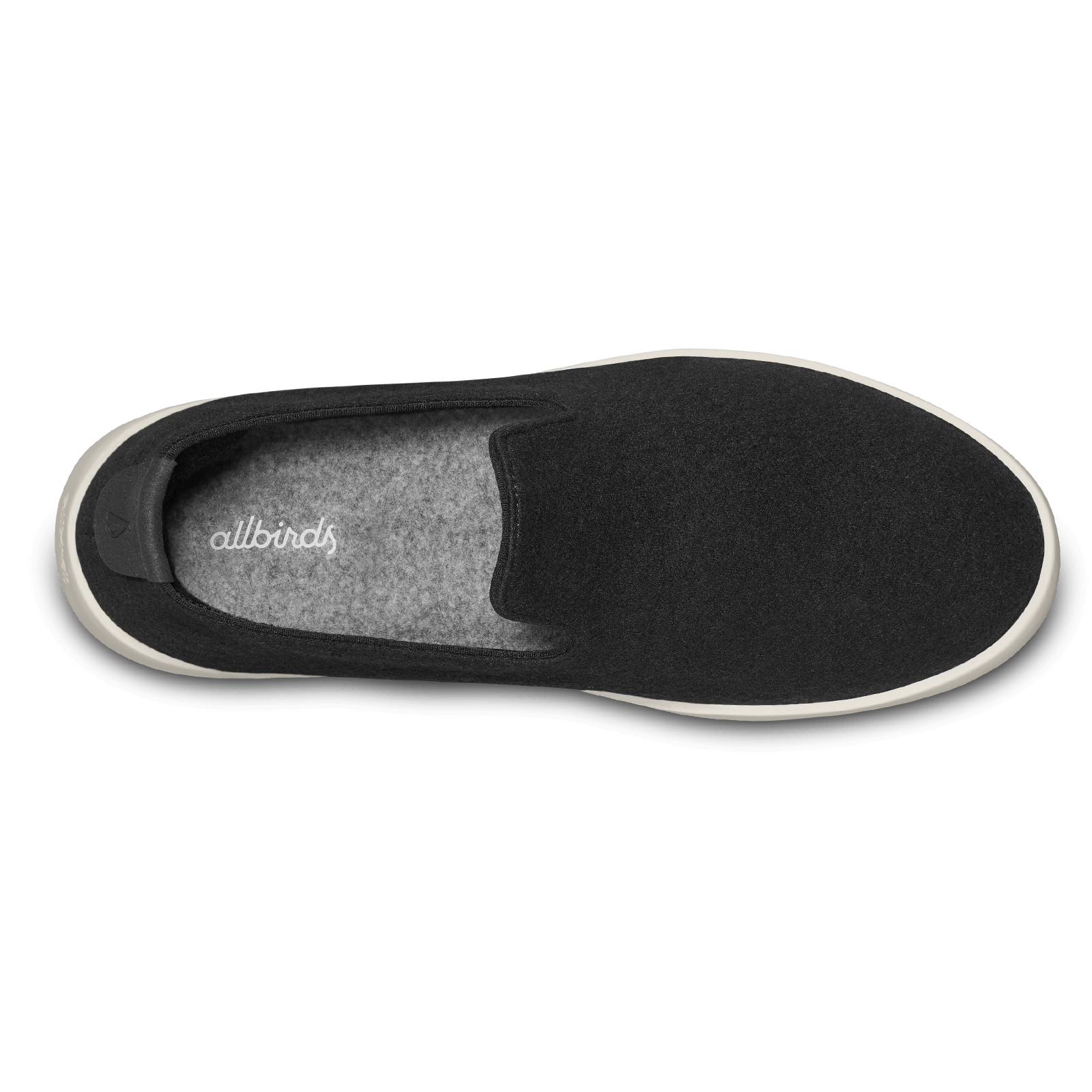 Women's Wool Loungers - True Black (Cream Sole)