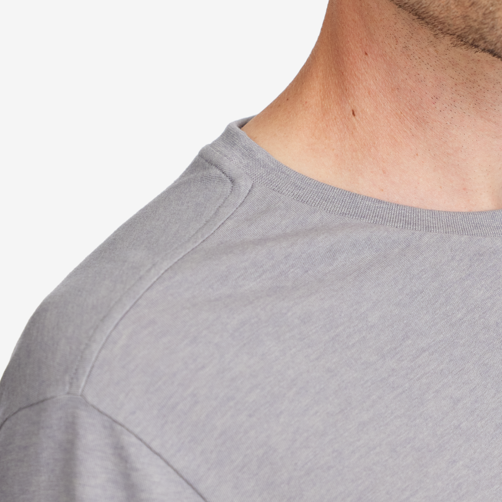 Men's Soft Merino Tee - Medium Grey