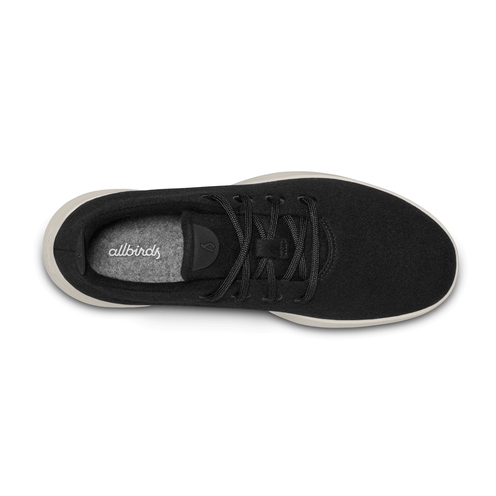 Women's Wool Runners - True Black (Cream Sole)