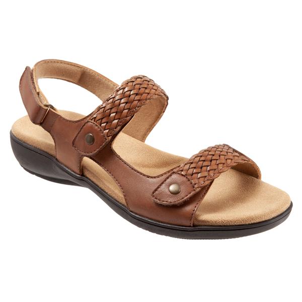 Trotters Teresa Luggage Leather Sandal (Women)