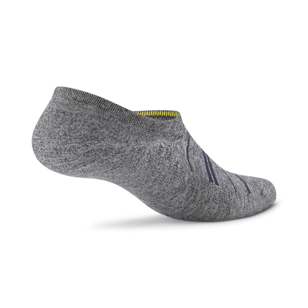 Anytime No Show Sock - Natural Grey Heather/Deep Navy