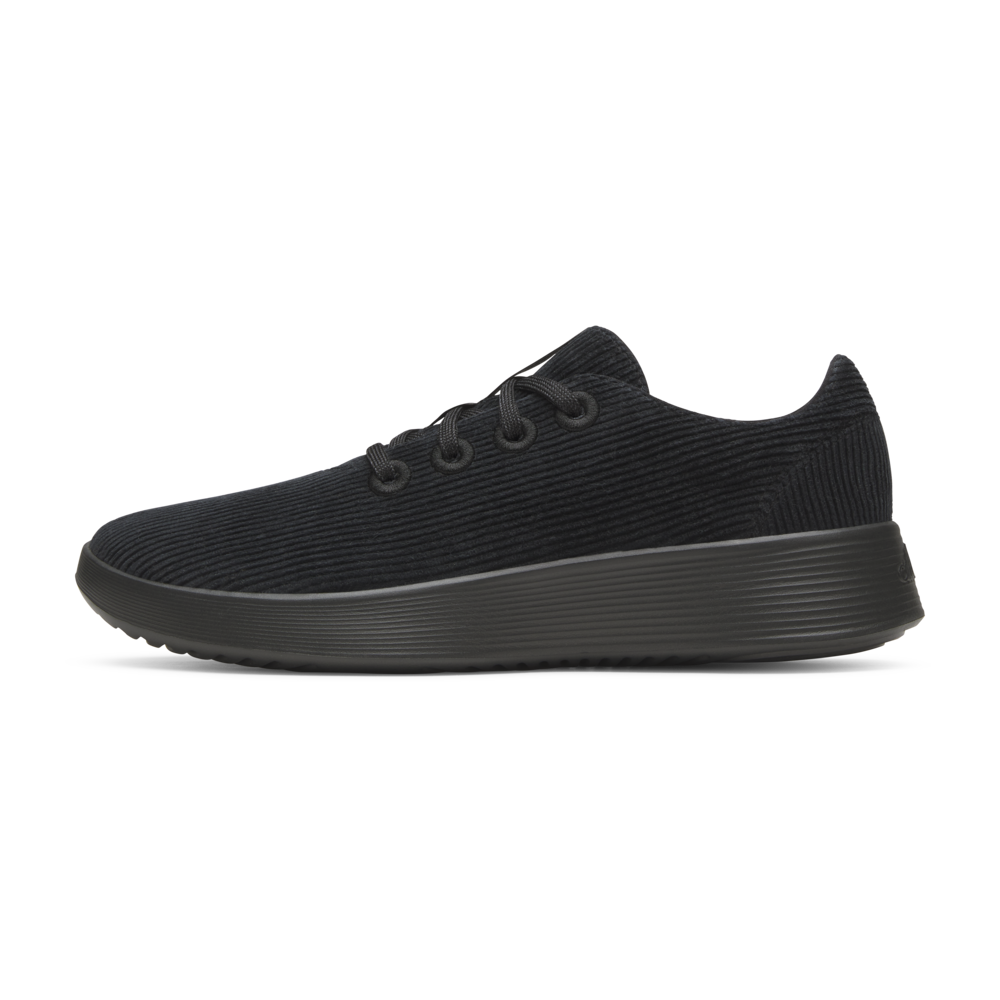 Men's Runner Go - Corduroy - Natural Black (Dark Grey Sole)