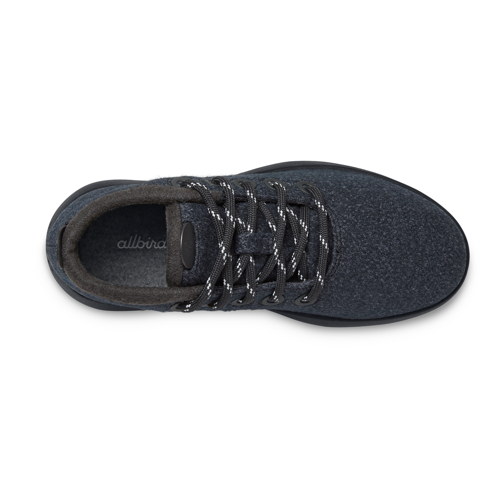 Women's Wool Runner-up Mizzles - Natural Black (Rugged Khaki Sole)