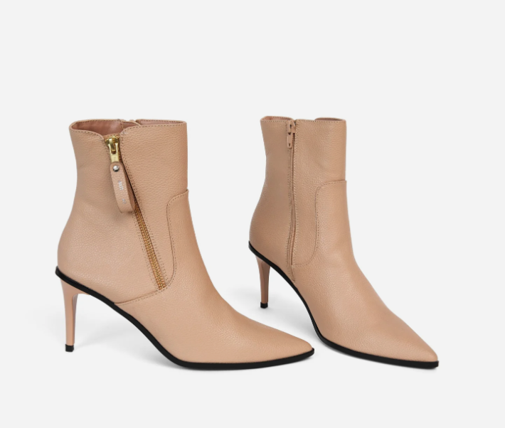 ALAIA Stiletto Blush Ankle Boots