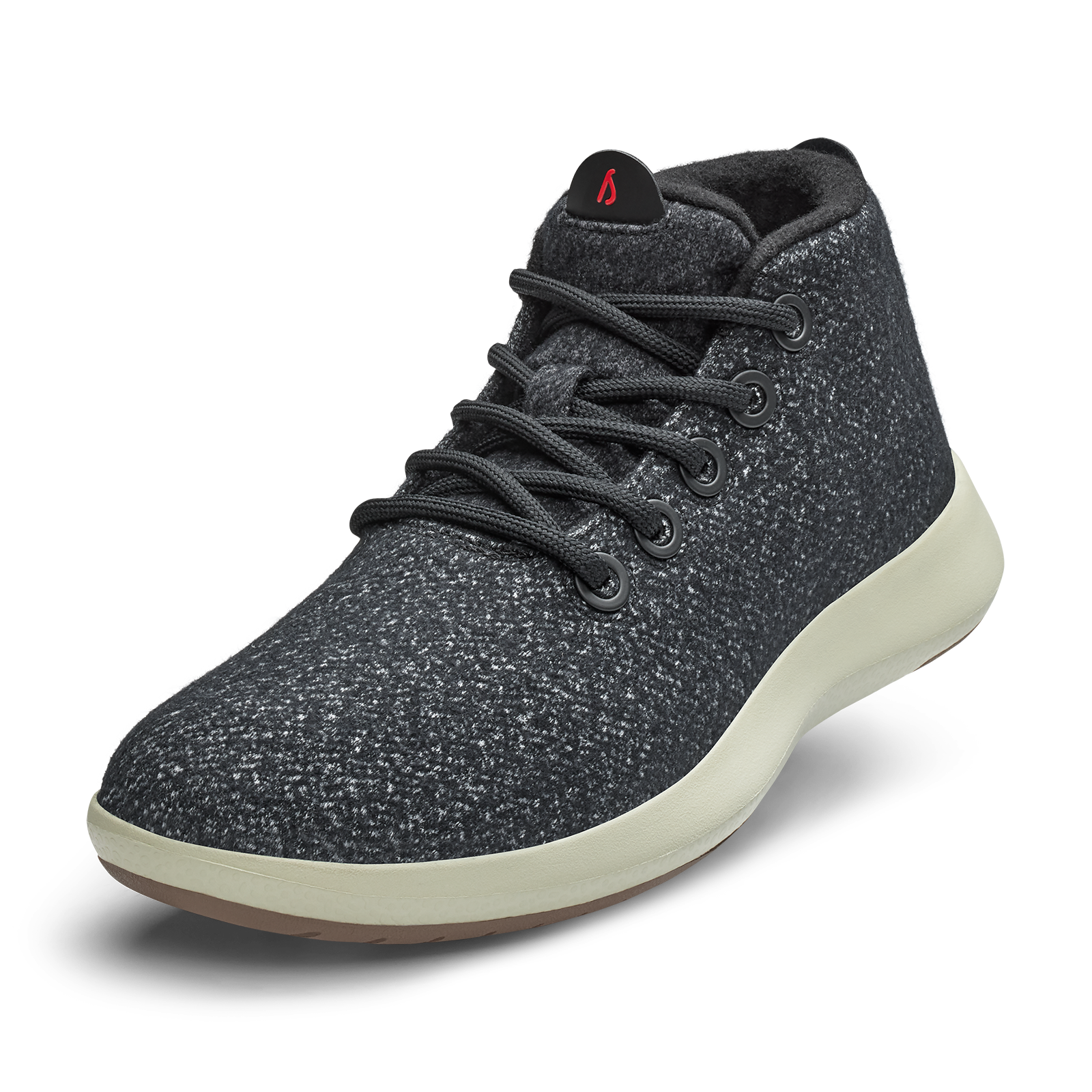 Women's Wool Runner-up Mizzles - Dark Grey/Bloom Red (Arid Beige Sole)