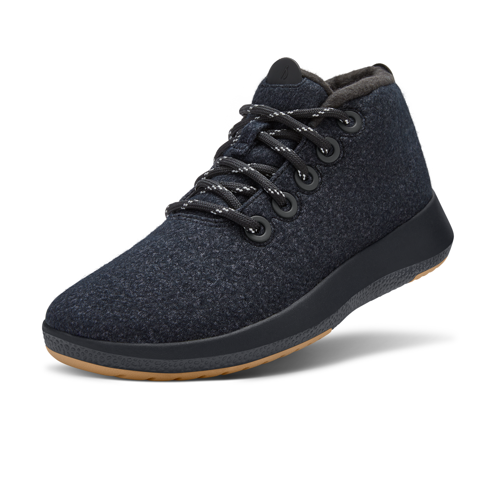 Women's Wool Runner-up Mizzles - Natural Black (Rugged Khaki Sole)