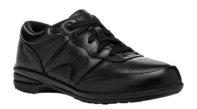 Propet Washable Walker Black Leather Sneaker (Women)