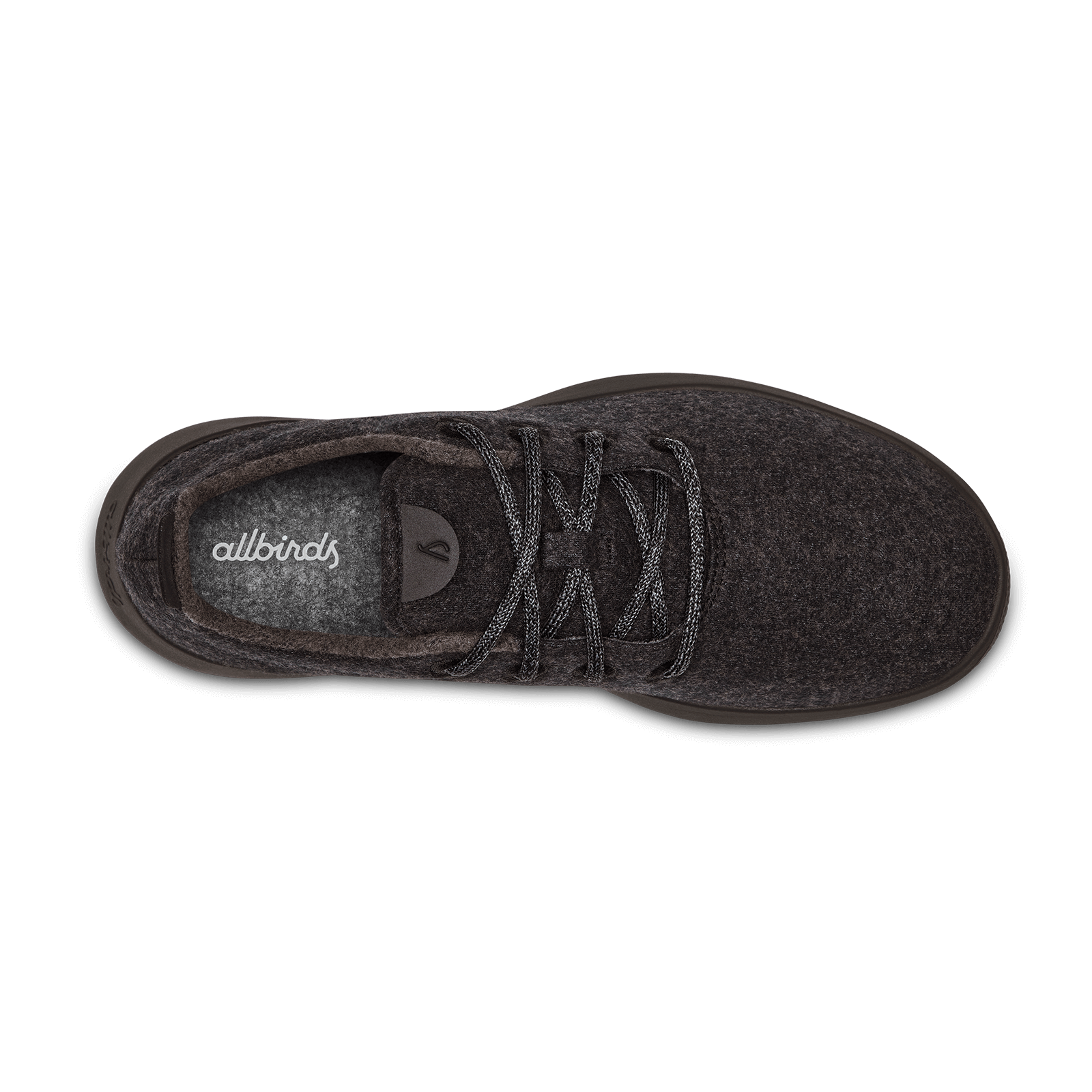 Men's Wool Runners - Natural Black (Black Sole)