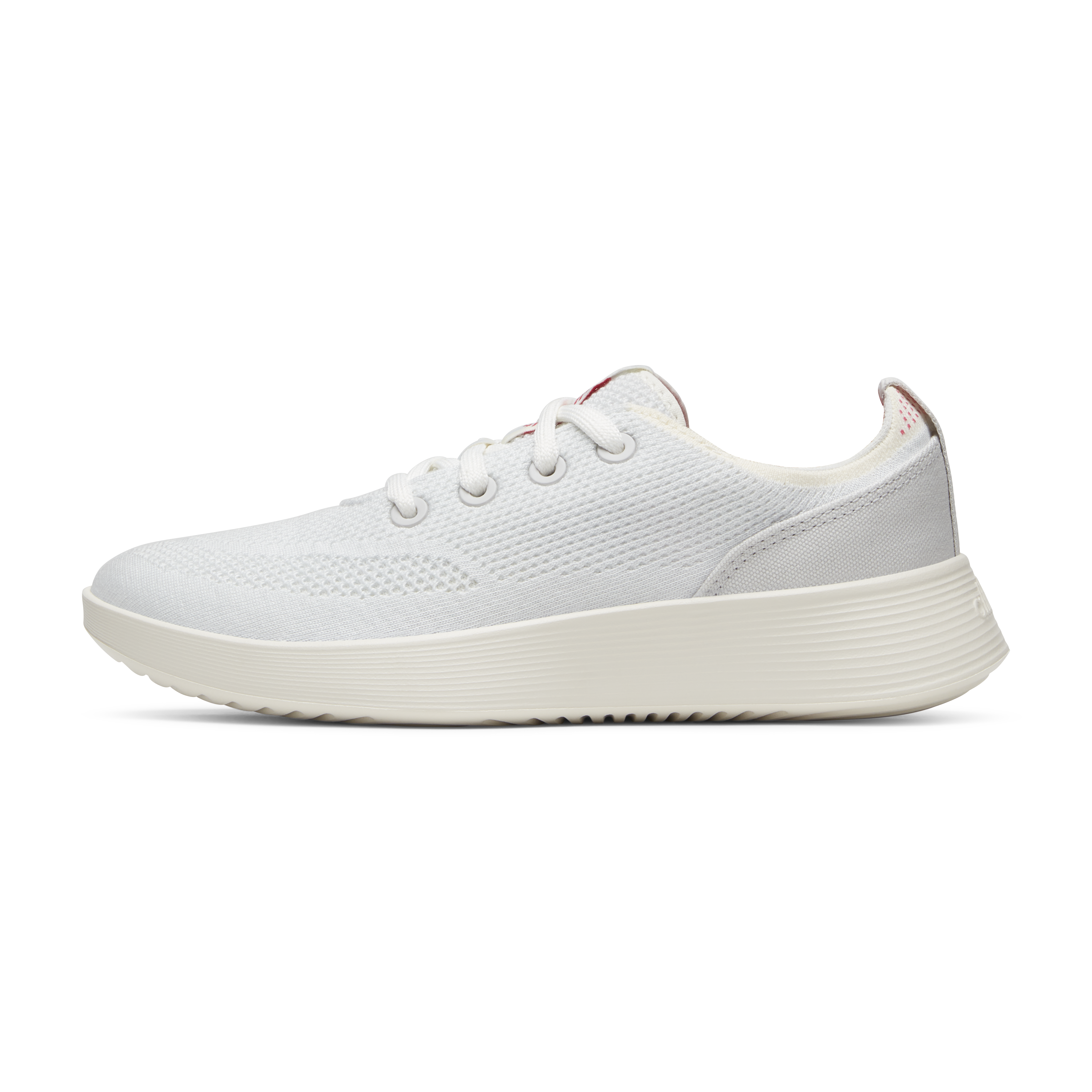 Women's Tree Runner Go - Blizzard/Vivid Red (Natural White Sole)