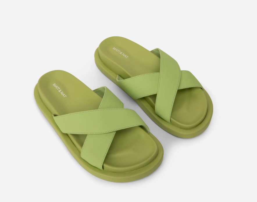 ALVERA Lime Green Sandals