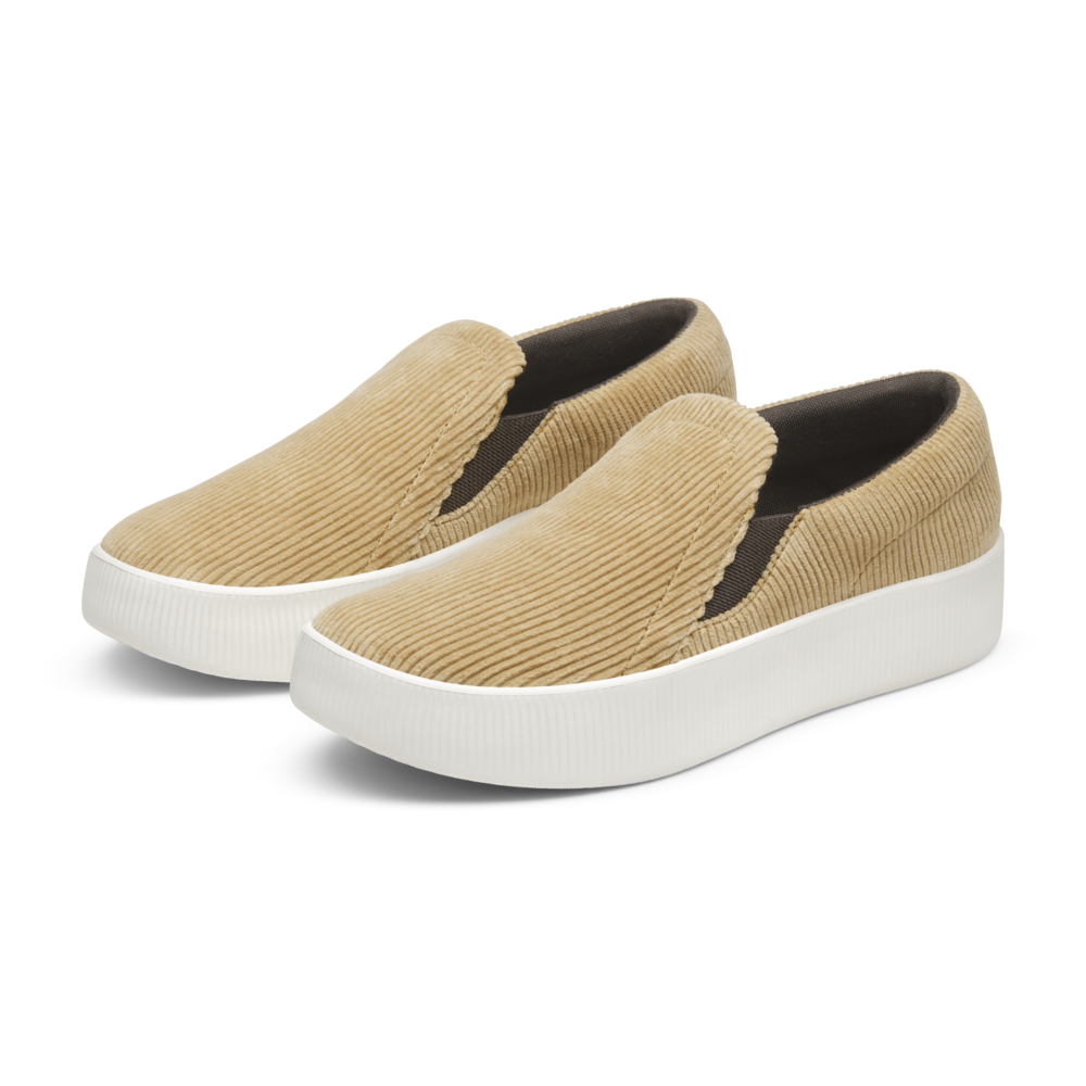 Women's Lounger Lift - Corduroy - Stony Beige (Natural White Sole)