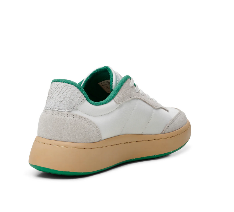 MAY White & Basil Sneakers