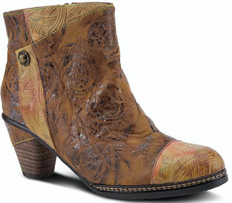 L'Artiste Waterlily Brown Multi Leather Boot (Women)