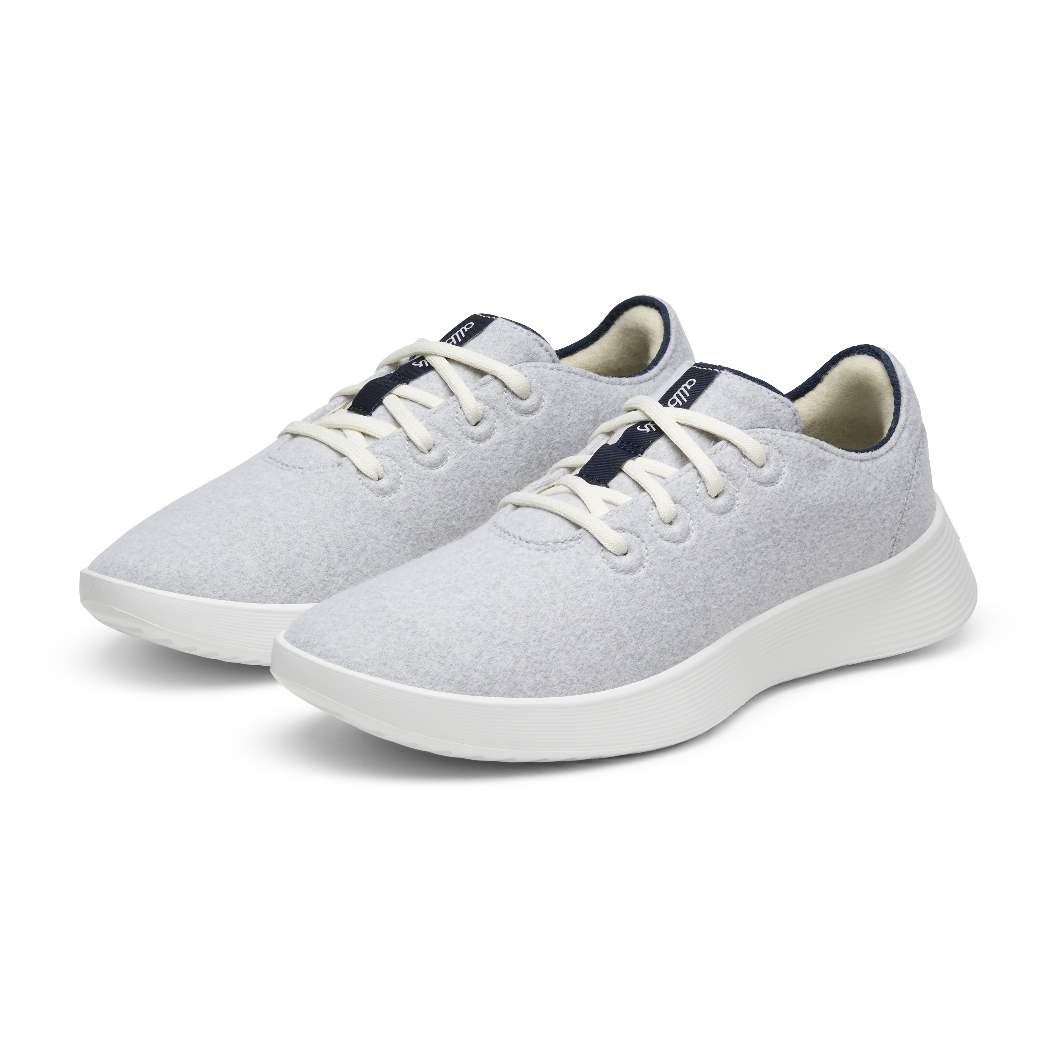 Women's Wool Runner Go - Light Grey/True Navy (Blizzard Sole)