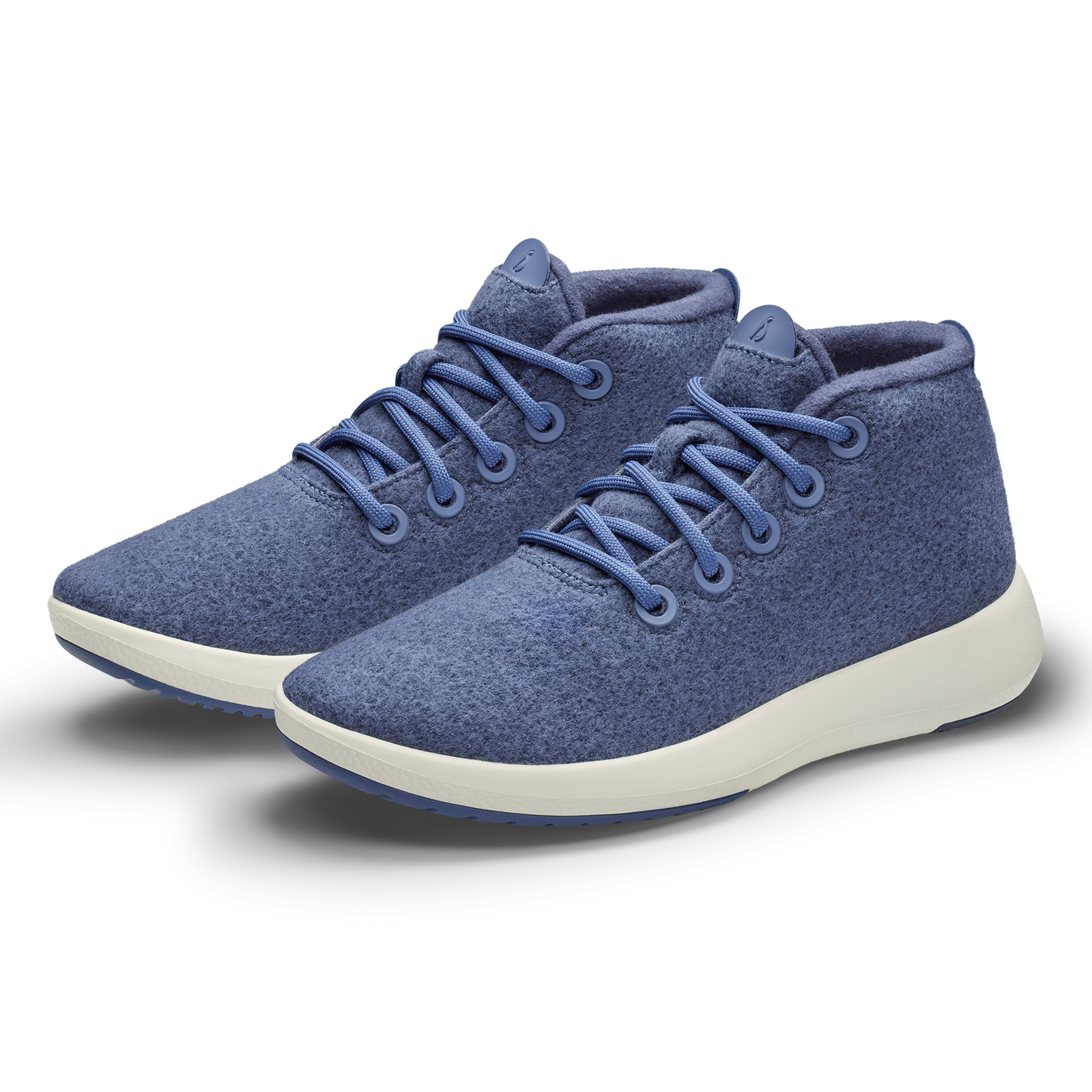 Men's Wool Runner-up Mizzles - Hazy Indigo (Natural White Sole)