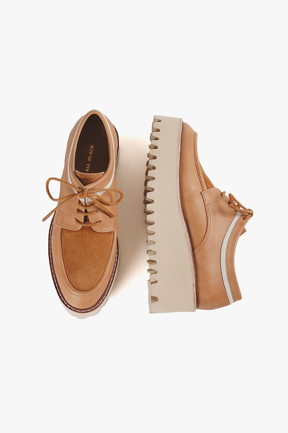 STRIPED OX Platforms Tan