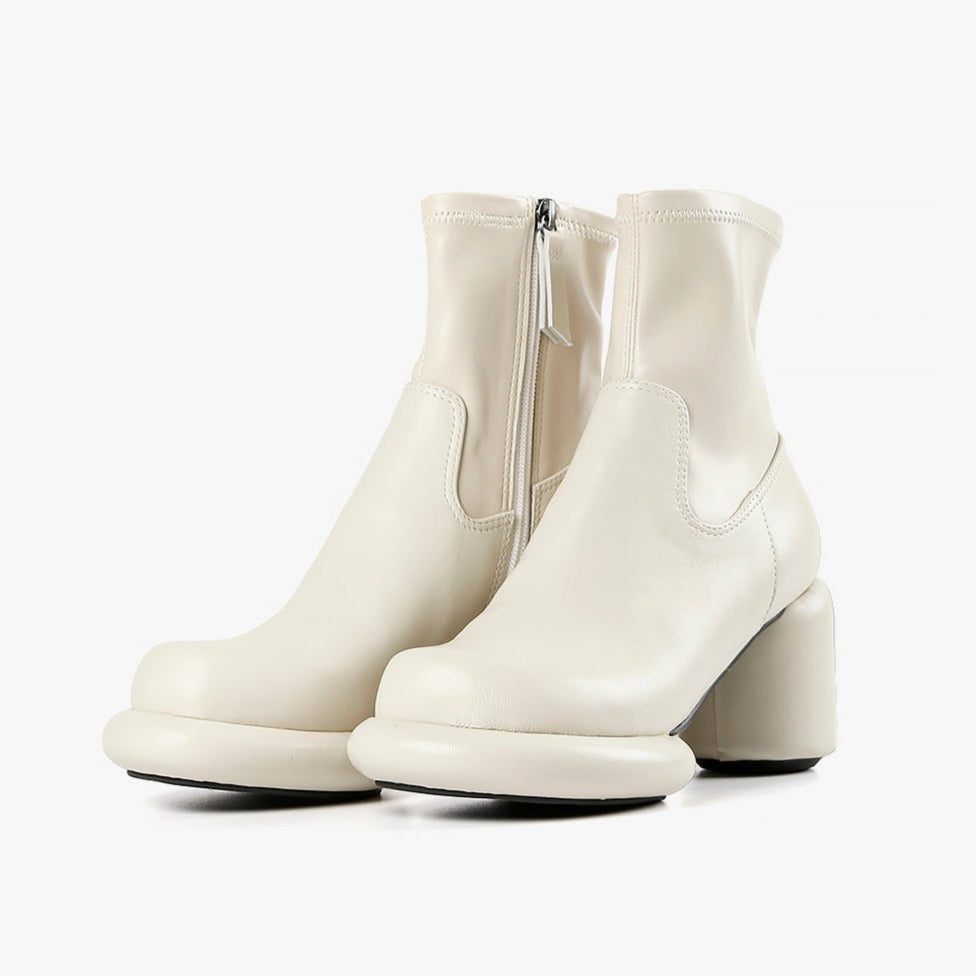 MOD BOOTIES Ivory Leather