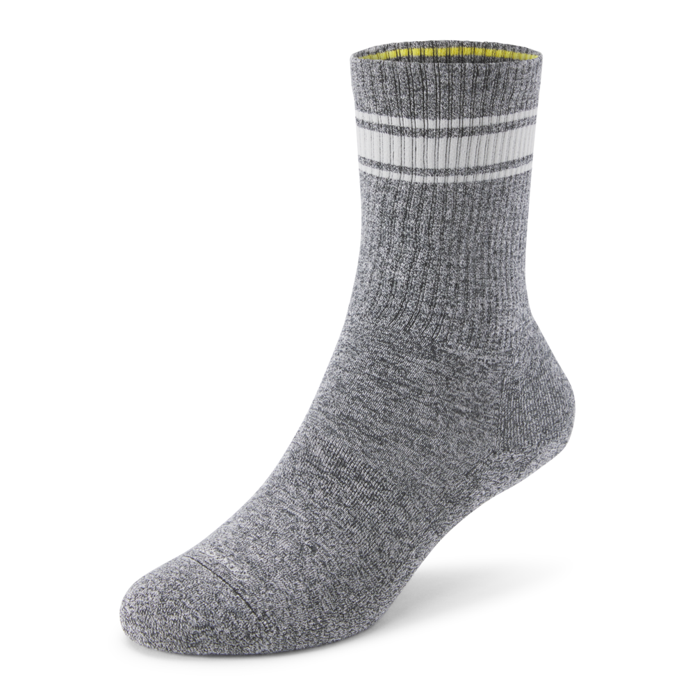 Anytime Crew Sock - Natural Grey Heather/Light Grey