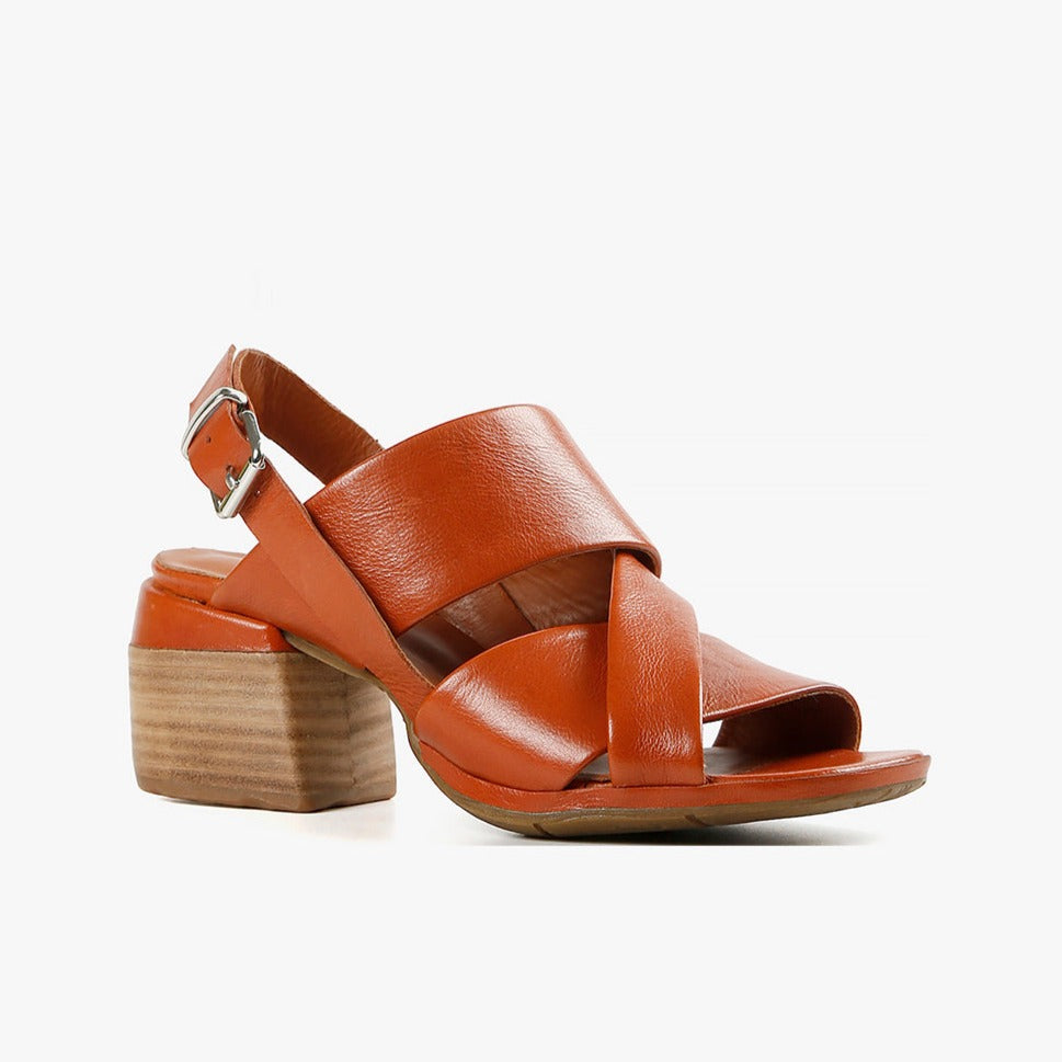 BLOCK SOFTY Orange Sandals