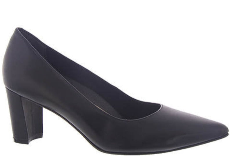 Walking Cradles Samantha Black Leather Pump (Women)