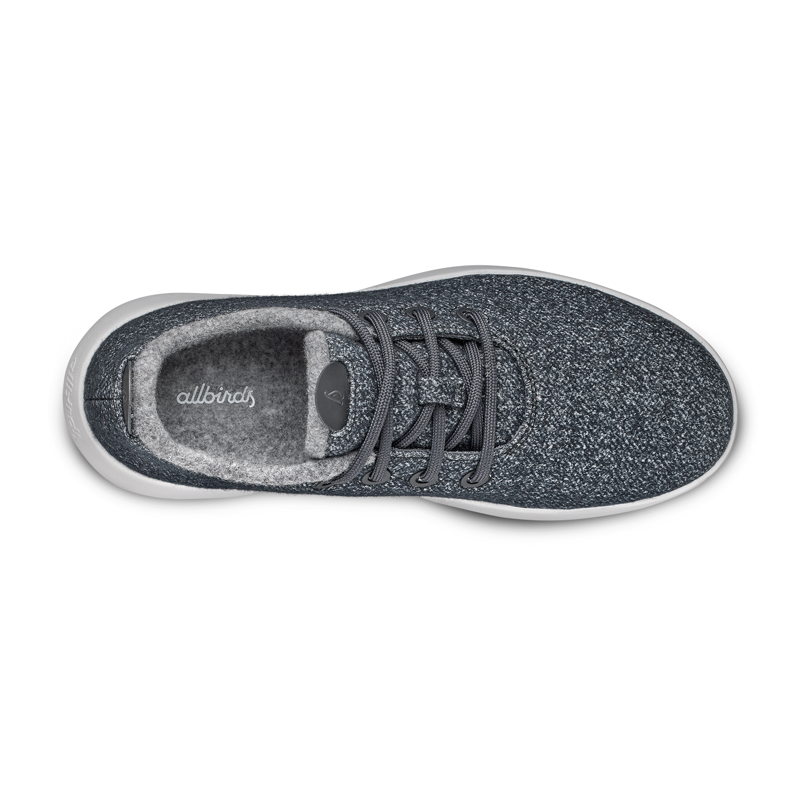 Men's Wool Runner Mizzles - Dark Grey (Light Grey Sole)