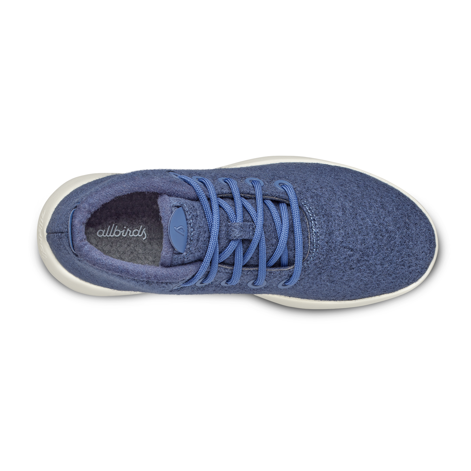 Men's Wool Runner-up Mizzles - Hazy Indigo (Natural White Sole)