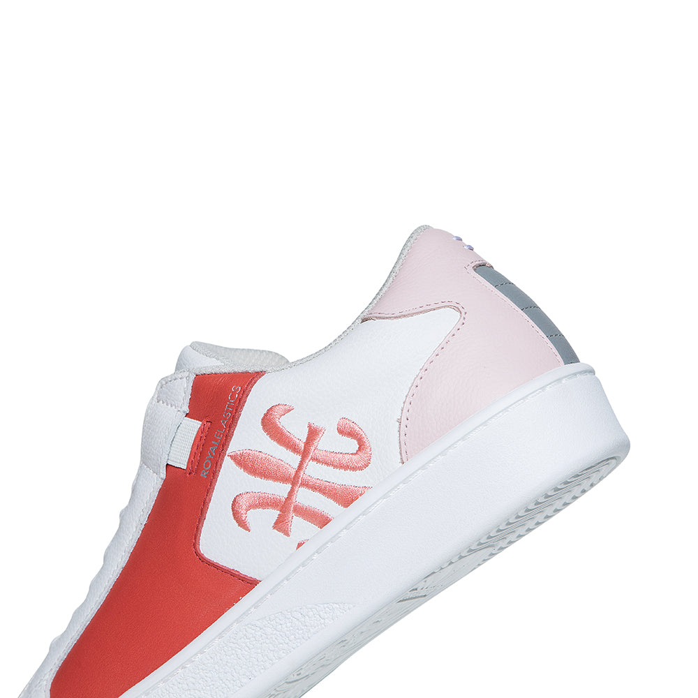 Women's Adelaide White Pink Leather Sneakers 92612-018