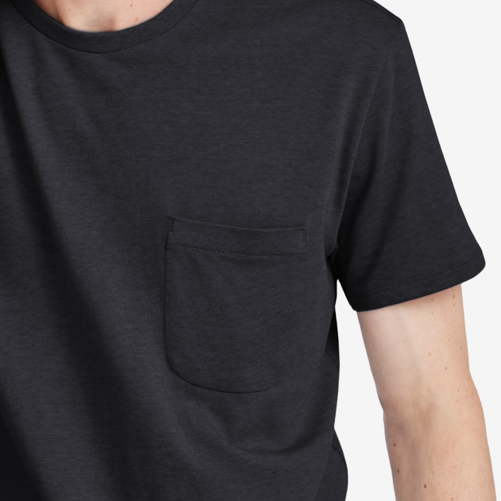 Men's Soft Merino Tee - Natural Black