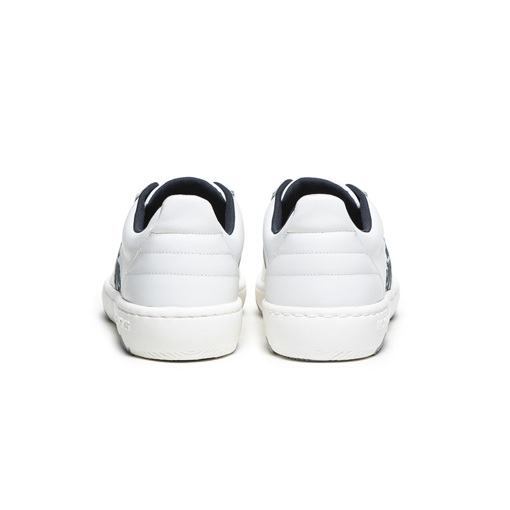 Men's Icon 2.0X White Blue Leather Sneakers 06303-058