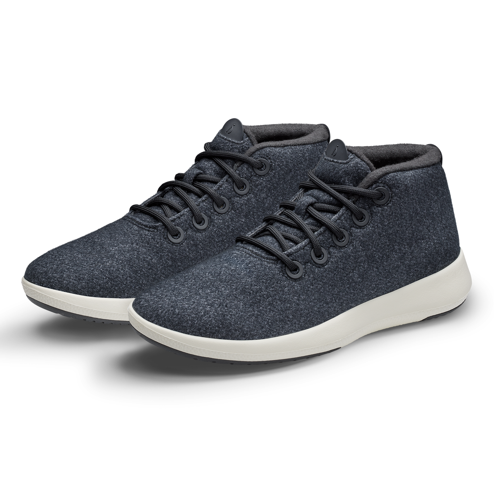 Men's Wool Runner-up Mizzles - Natural Black (Natural White Sole)