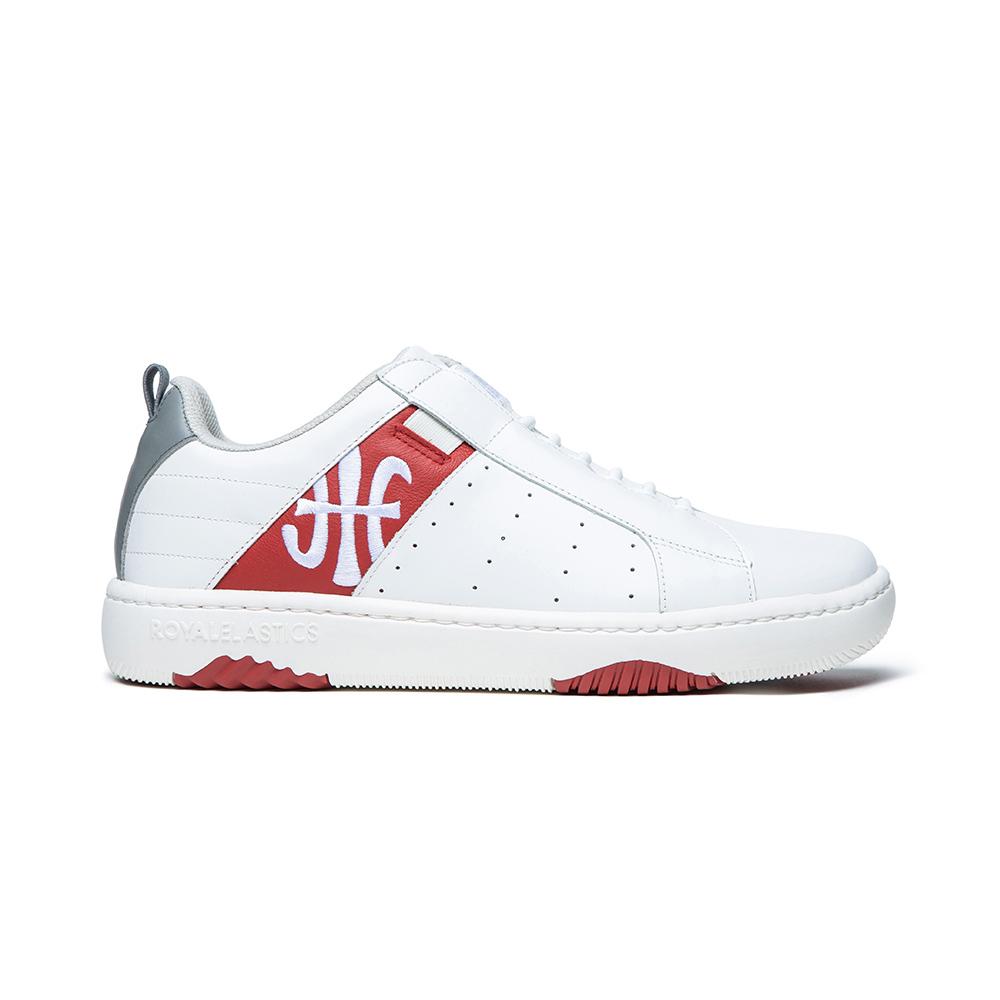 Women's Icon 2.0 White Red Logo Leather Sneakers 96512-018