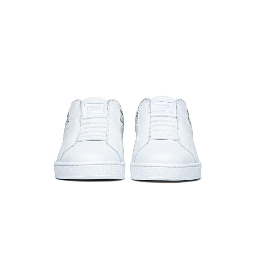 Men's Icon White Blue Logo Leather Sneakers 01912-085