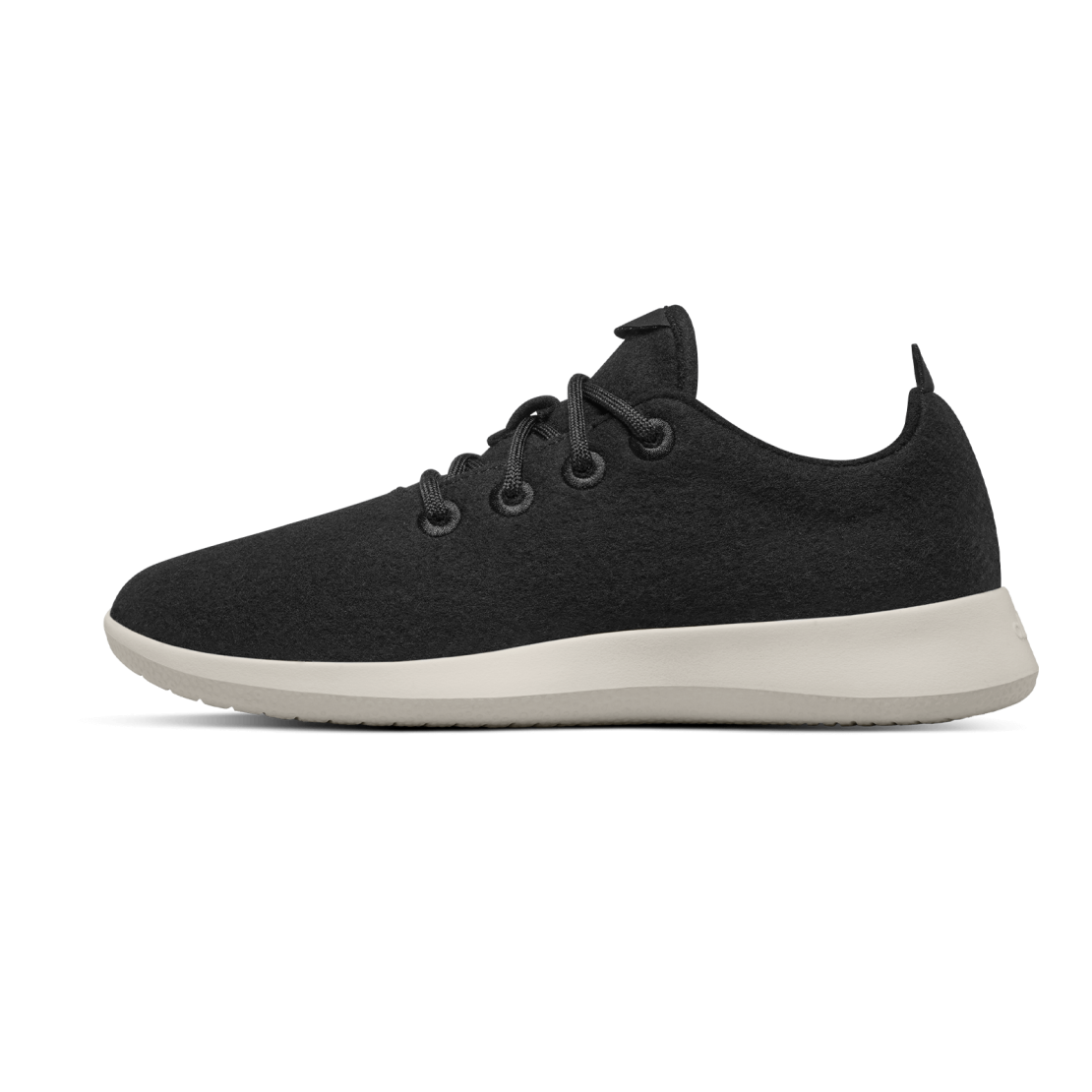 Women's Wool Runners - True Black (Cream Sole)