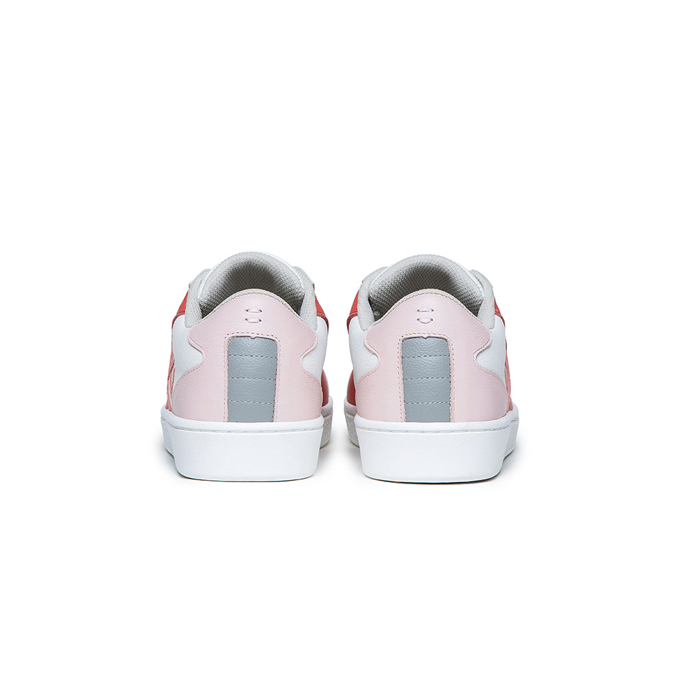 Women's Adelaide White Pink Leather Sneakers 92612-018