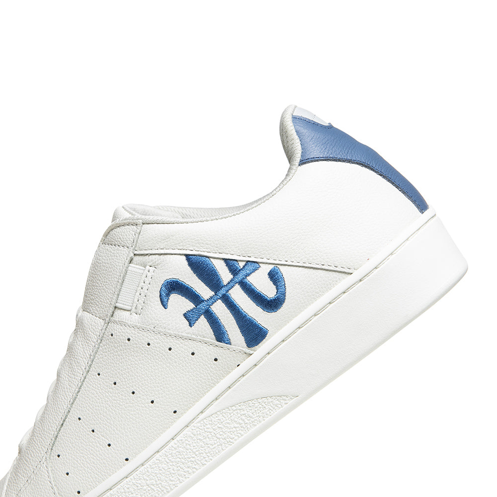 Men's Icon Beige Blue Logo Leather Sneakers 01903-015