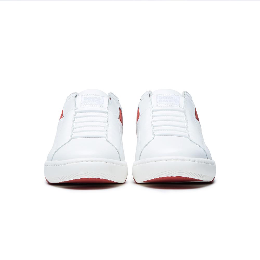 Women's Icon 2.0 White Red Logo Leather Sneakers 96512-018