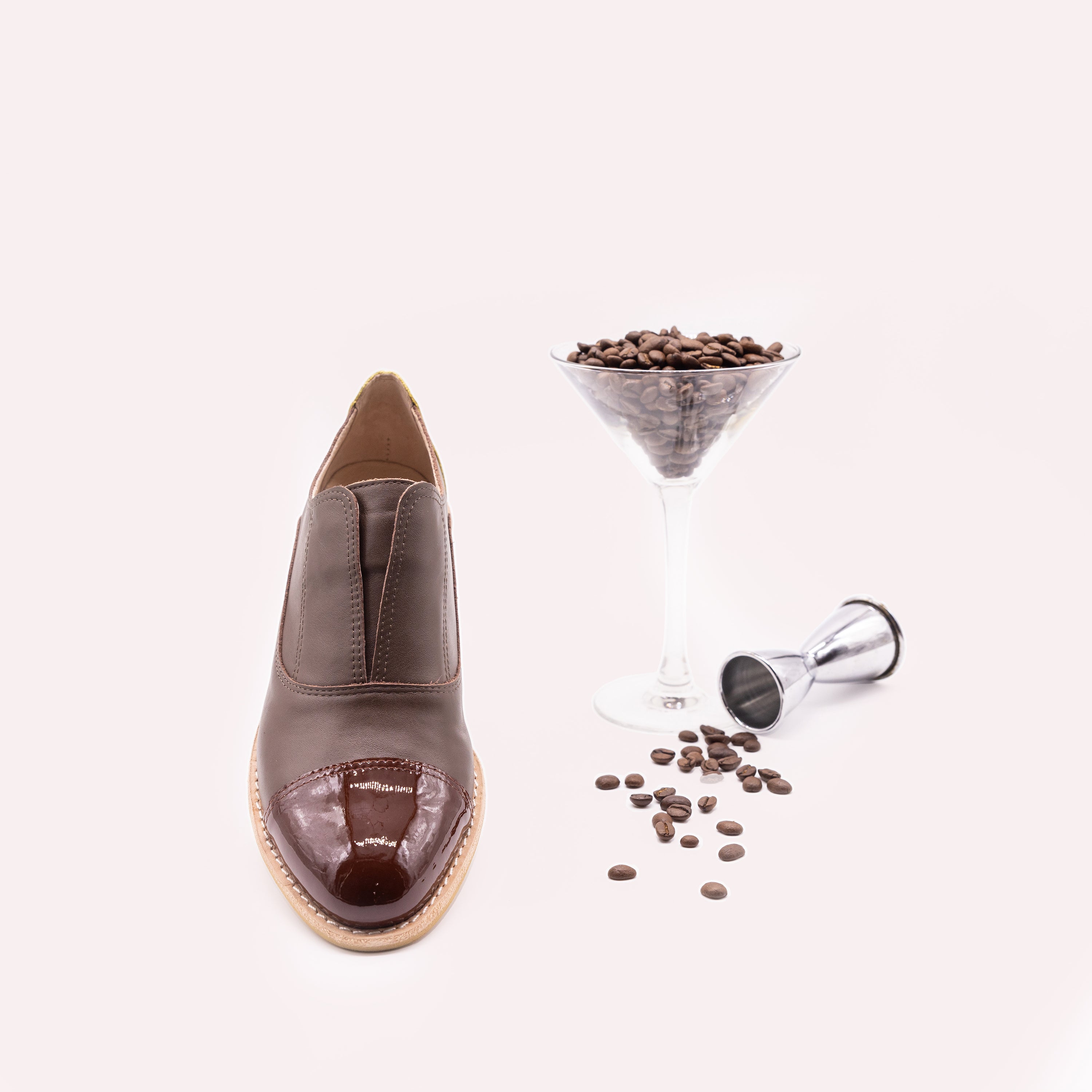 ESPRESSO MARTINI Brown Leather Oxfords