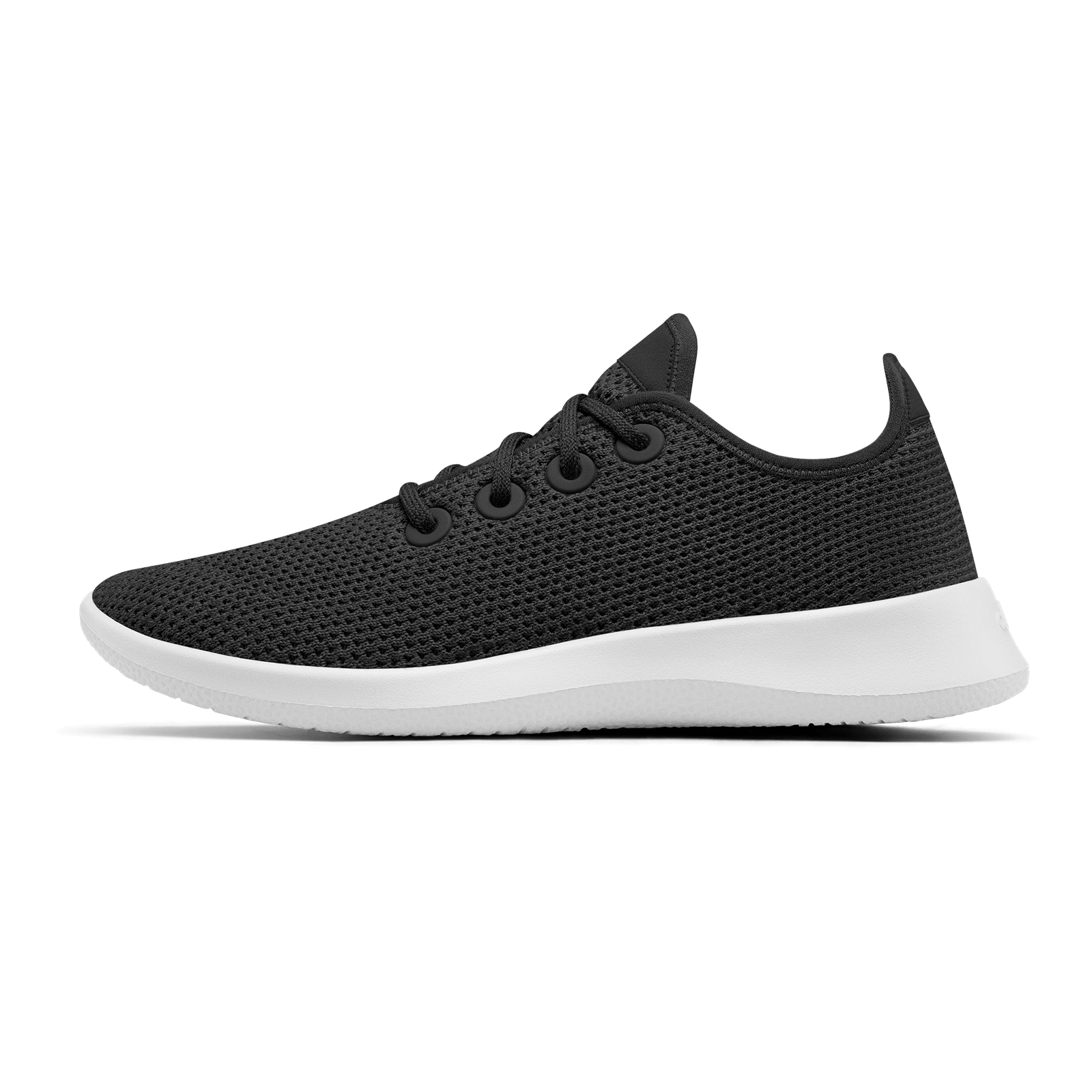 Women's Tree Runners - Jet Black (White Sole)